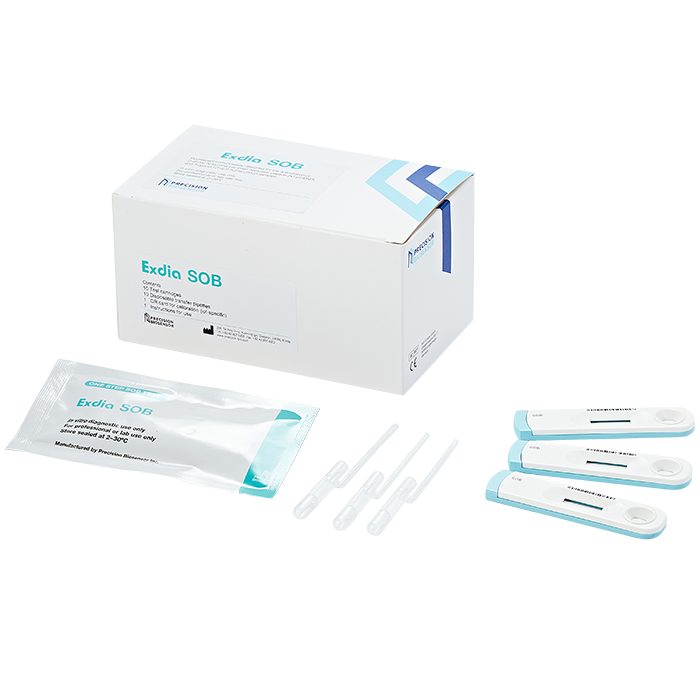 Тест для кількісного визначення д-димеру, NT-proBNP і тропоніну І (Exdia SOB) для імунологічного аналізатора Exdia TRF Plus